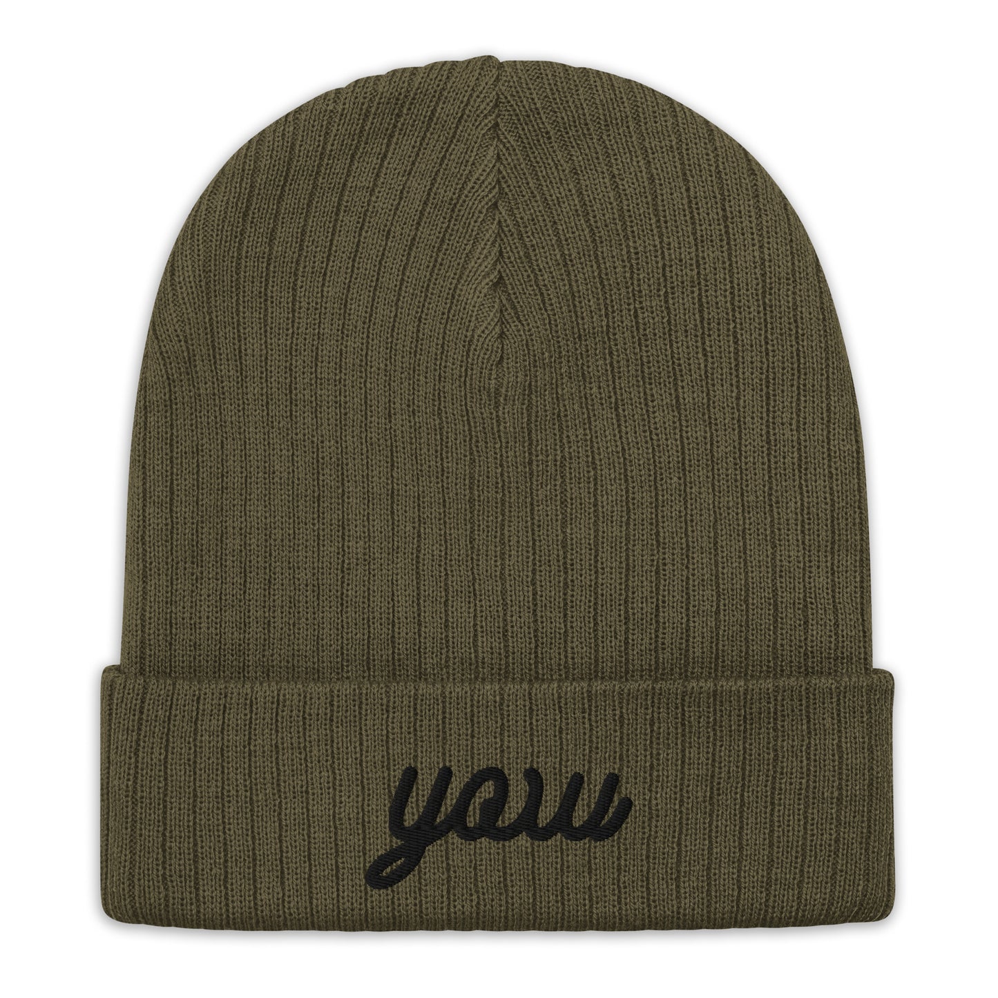 Vintage Script Recycled Cuffed Beanie • YOW Ottawa • YHM Designs - Image 09