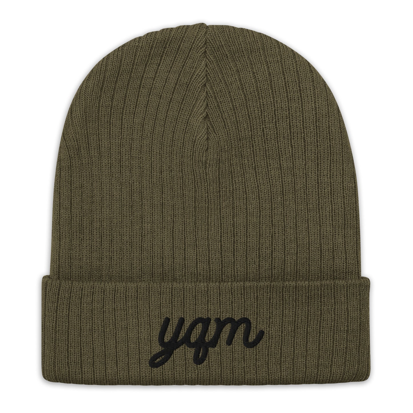 Vintage Script Recycled Cuffed Beanie • YQM Moncton • YHM Designs - Image 09