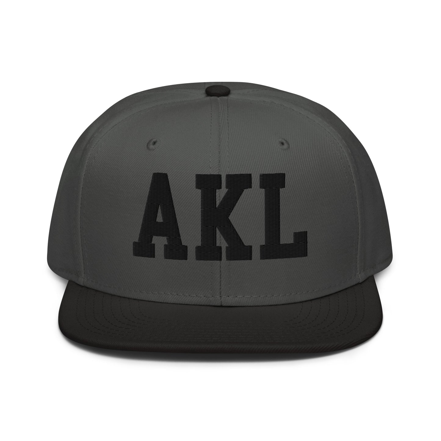 College-Style Wool-Blend Snapback Hat • Black • AKL Auckland • YHM Designs - Image 11
