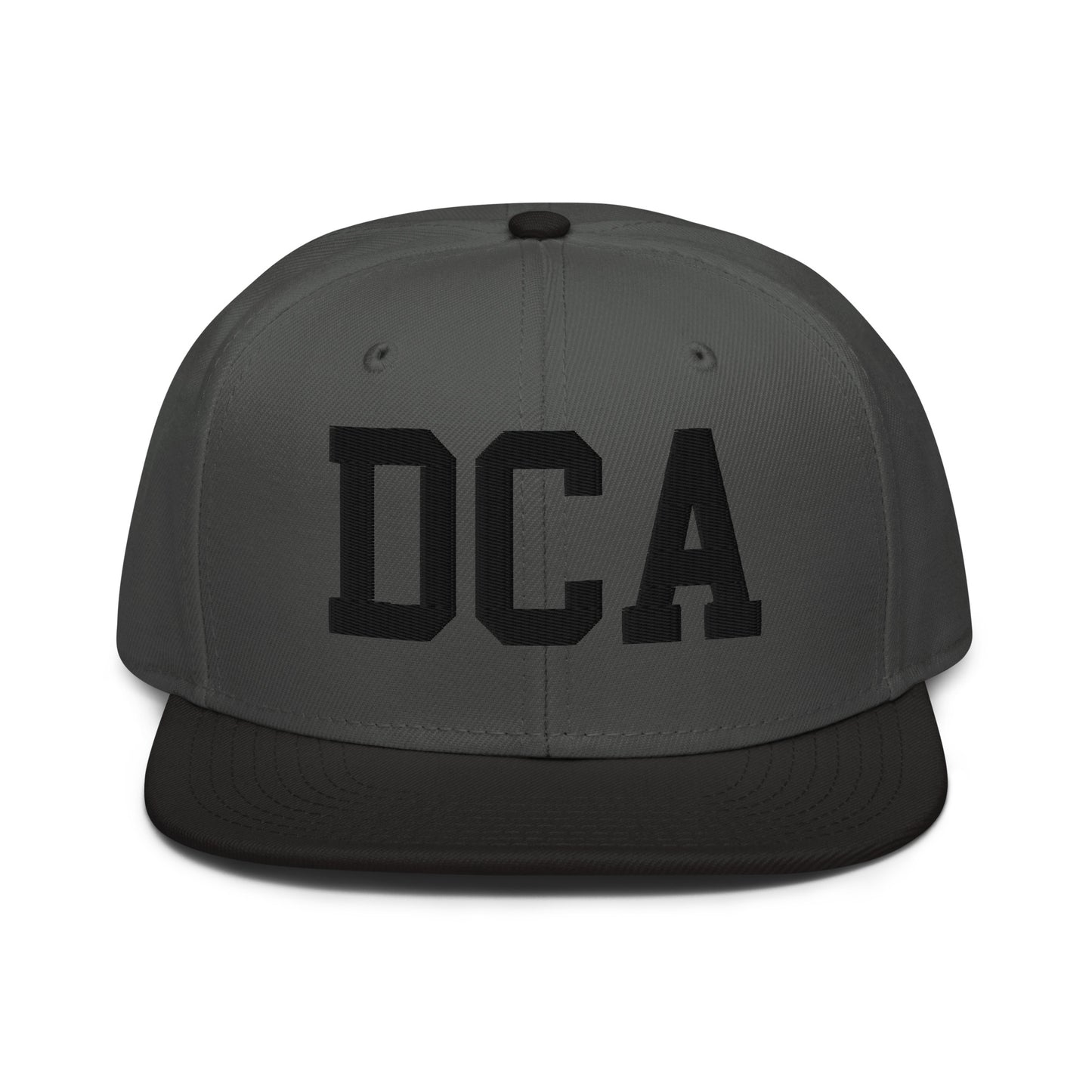 College-Style Wool-Blend Snapback Hat • Black • DCA Washington • YHM Designs - Image 11