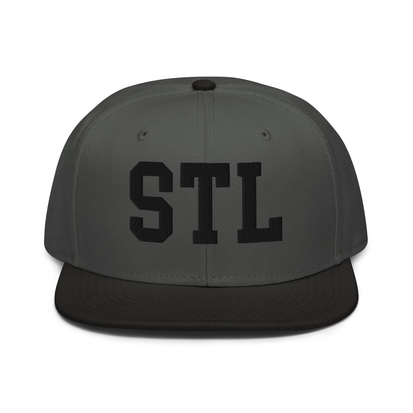 College-Style Wool-Blend Snapback Hat • Black • STL St. Louis • YHM Designs - Image 11