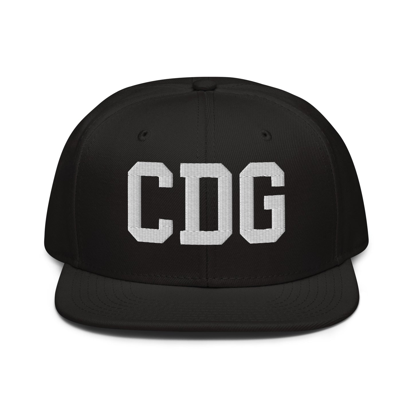 College-Style Wool-Blend Snapback Hat • White • CDG Paris • YHM Designs - Image 07
