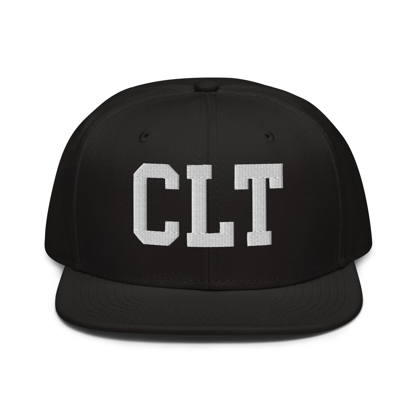 College-Style Wool-Blend Snapback Hat • White • CLT Charlotte • YHM Designs - Image 07
