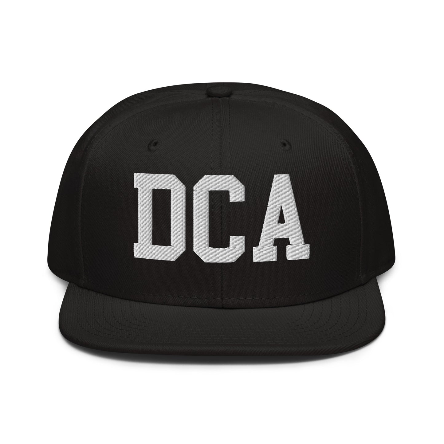 College-Style Wool-Blend Snapback Hat • White • DCA Washington • YHM Designs - Image 07