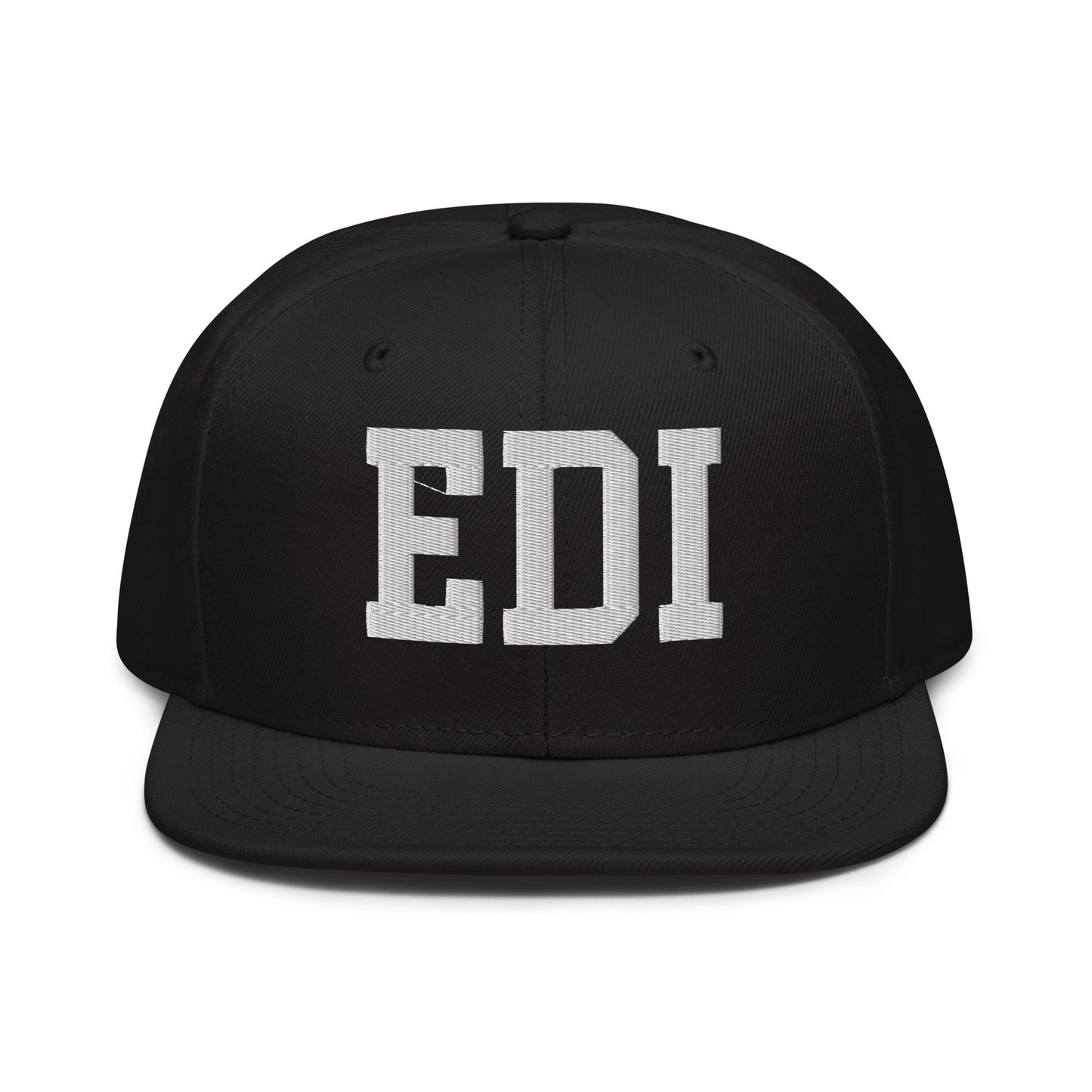 College-Style Wool-Blend Snapback Hat • White • EDI Edinburgh • YHM Designs - Image 07