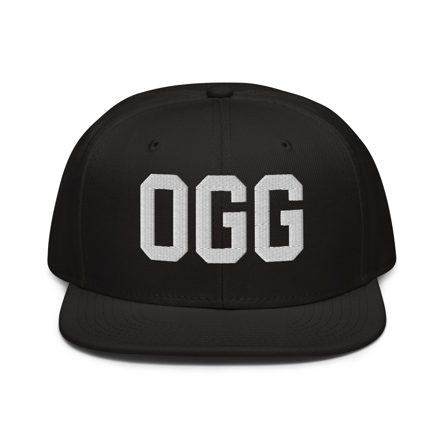 College-Style Wool-Blend Snapback Hat • White • OGG Maui • YHM Designs - Image 07