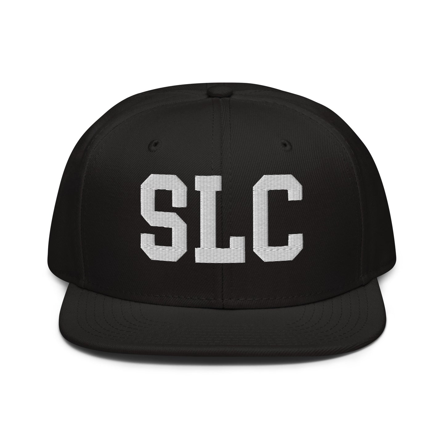 College-Style Wool-Blend Snapback Hat • White • SLC Salt Lake City • YHM Designs - Image 07