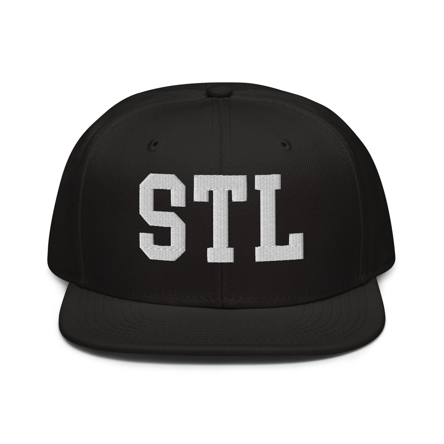 College-Style Wool-Blend Snapback Hat • White • STL St. Louis • YHM Designs - Image 07