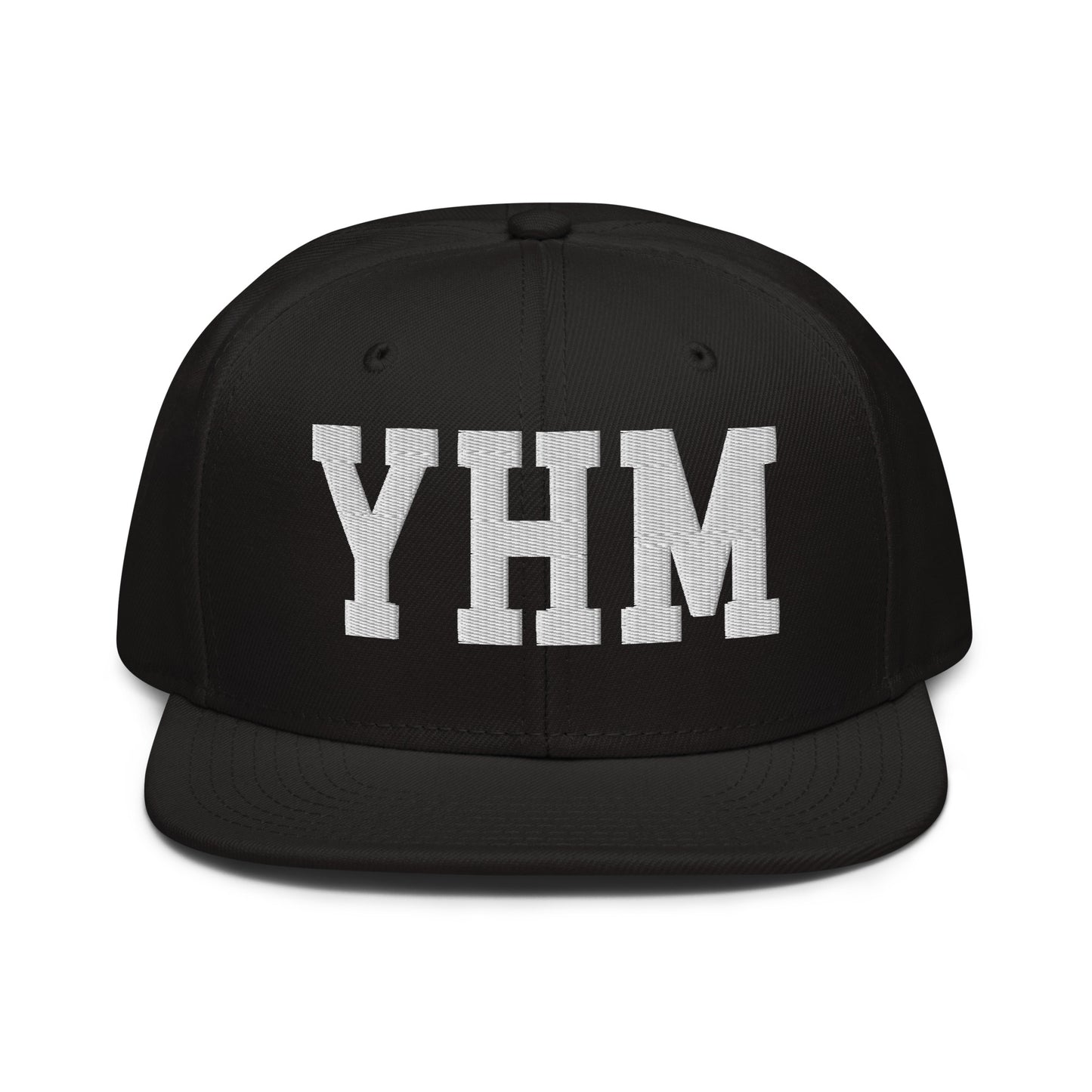 College-Style Wool-Blend Snapback Hat • White • YHM Hamilton • YHM Designs - Image 07