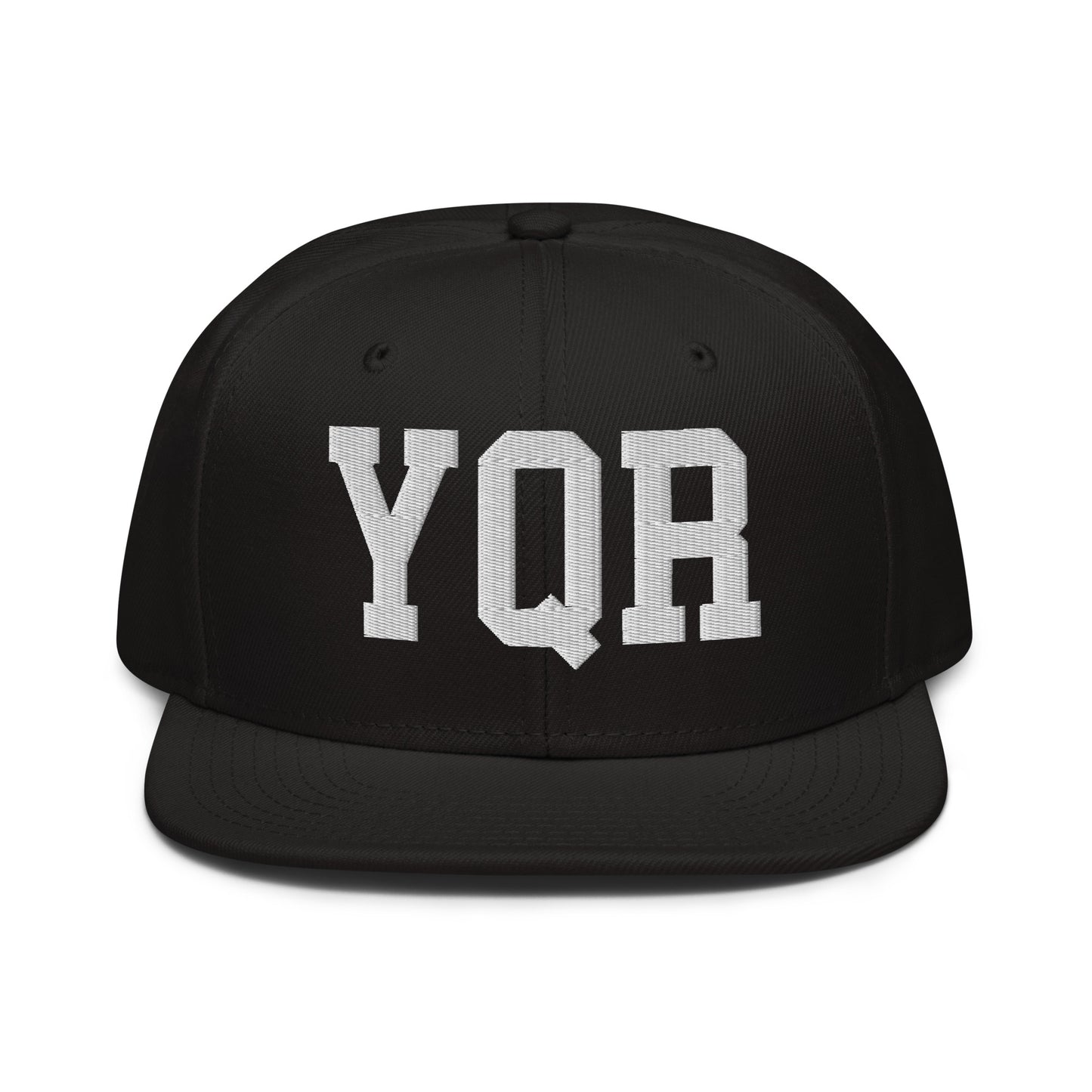 College-Style Wool-Blend Snapback Hat • White • YQR Regina • YHM Designs - Image 07