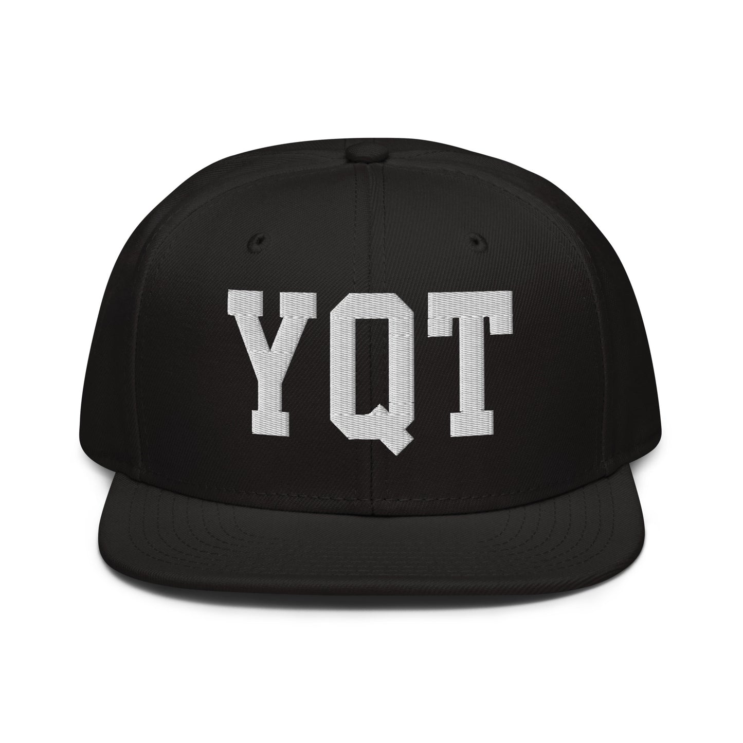 College-Style Wool-Blend Snapback Hat • White • YQT Thunder Bay • YHM Designs - Image 07