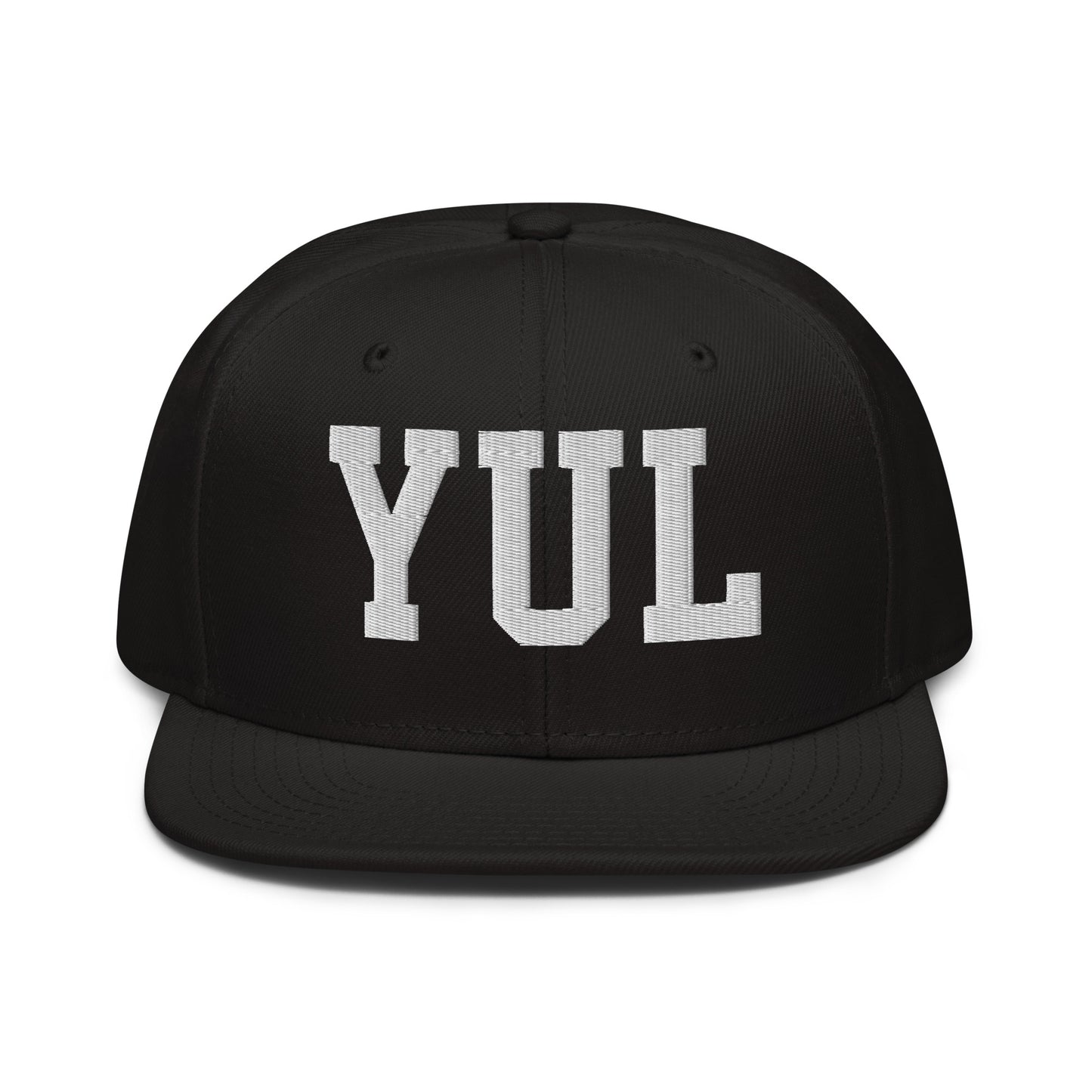 College-Style Wool-Blend Snapback Hat • White • YUL Montreal • YHM Designs - Image 07