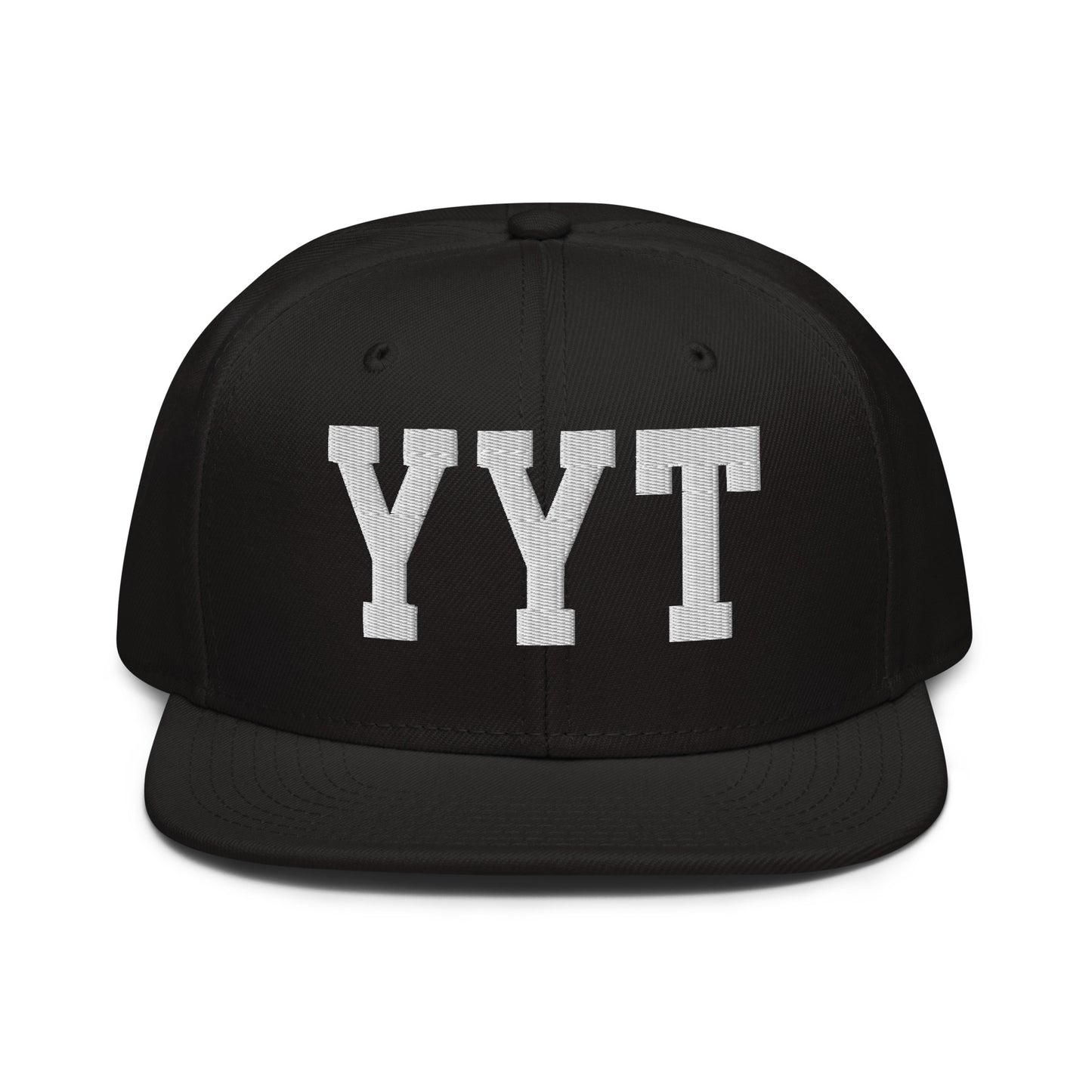 College-Style Wool-Blend Snapback Hat • White • YYT St. John's • YHM Designs - Image 07