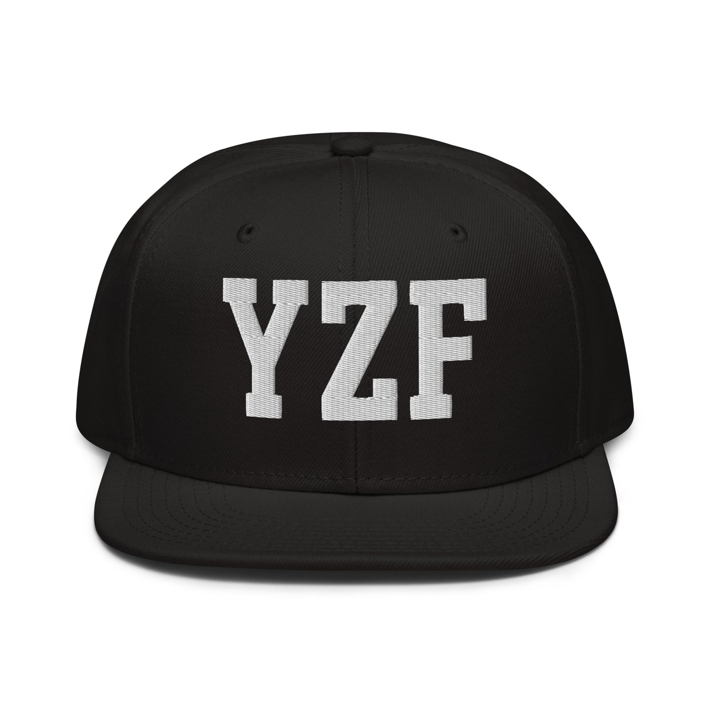 College-Style Wool-Blend Snapback Hat • White • YZF Yellowknife • YHM Designs - Image 07