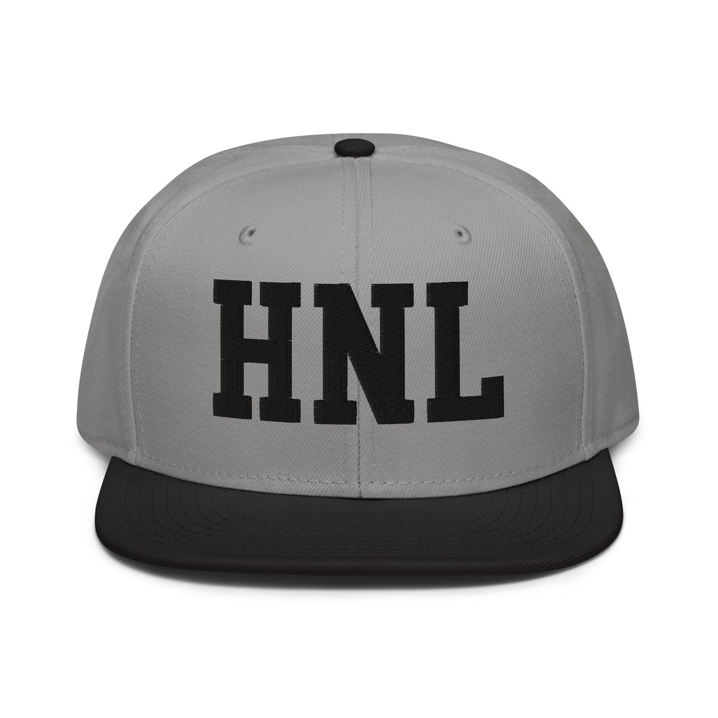 College-Style Wool-Blend Snapback Hat • Black • HNL Honolulu • YHM Designs - Image 19