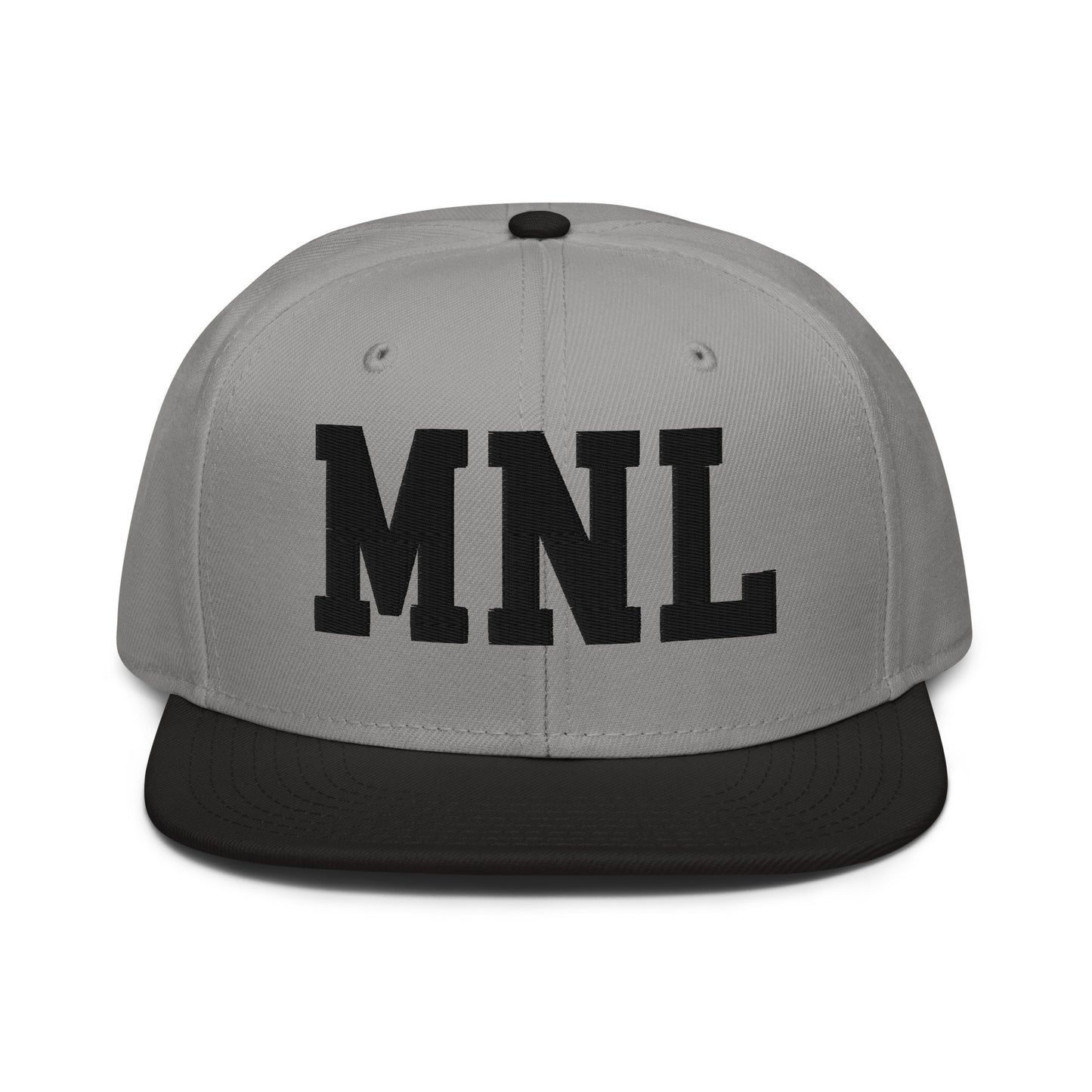 College-Style Wool-Blend Snapback Hat • Black • MNL Manila • YHM Designs - Image 19
