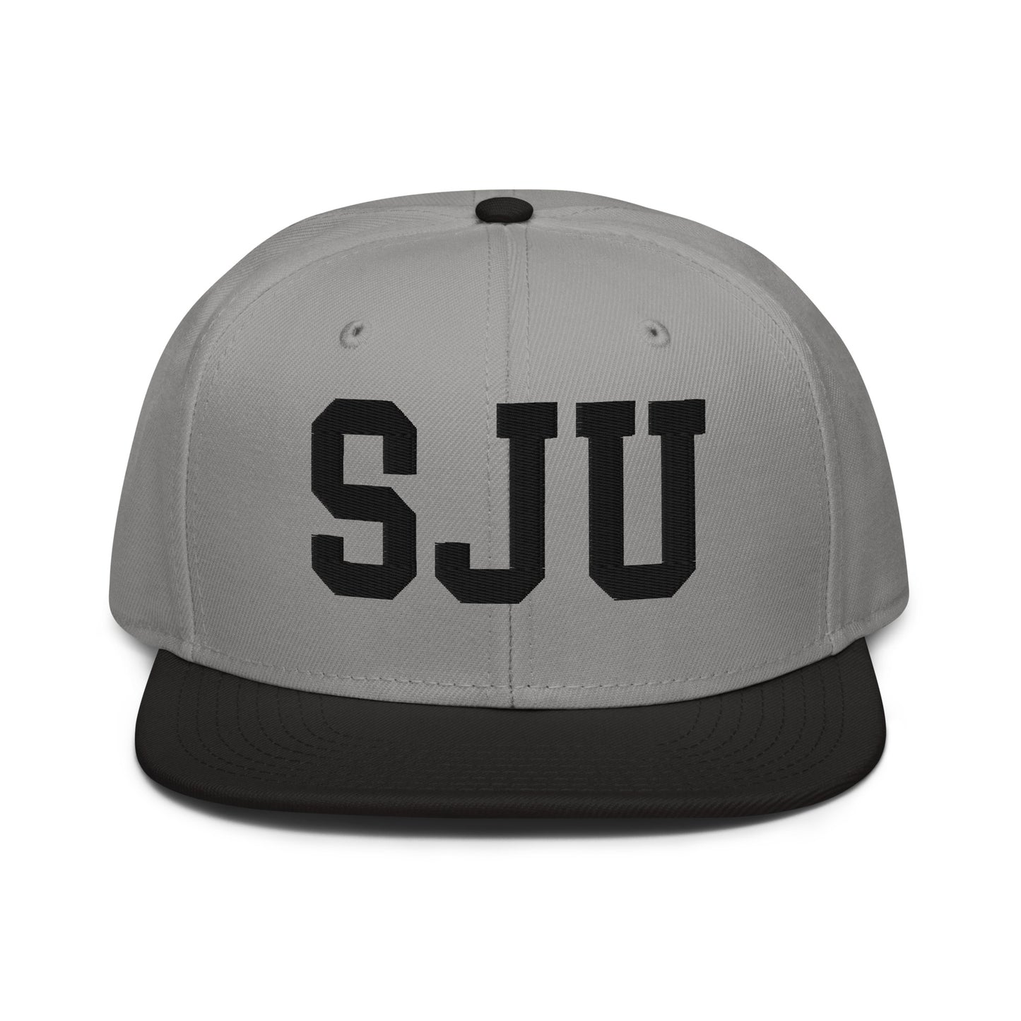 College-Style Wool-Blend Snapback Hat • Black • SJU San Juan • YHM Designs - Image 19