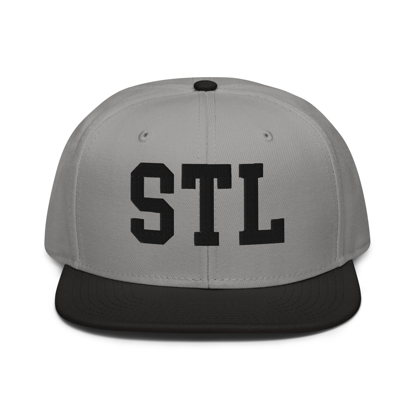 College-Style Wool-Blend Snapback Hat • Black • STL St. Louis • YHM Designs - Image 19