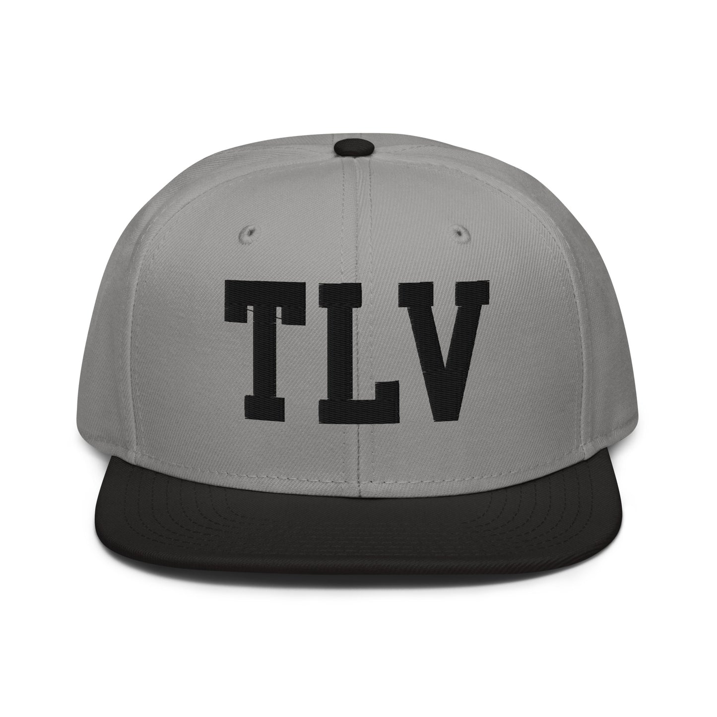College-Style Wool-Blend Snapback Hat • Black • TLV Tel Aviv • YHM Designs - Image 19