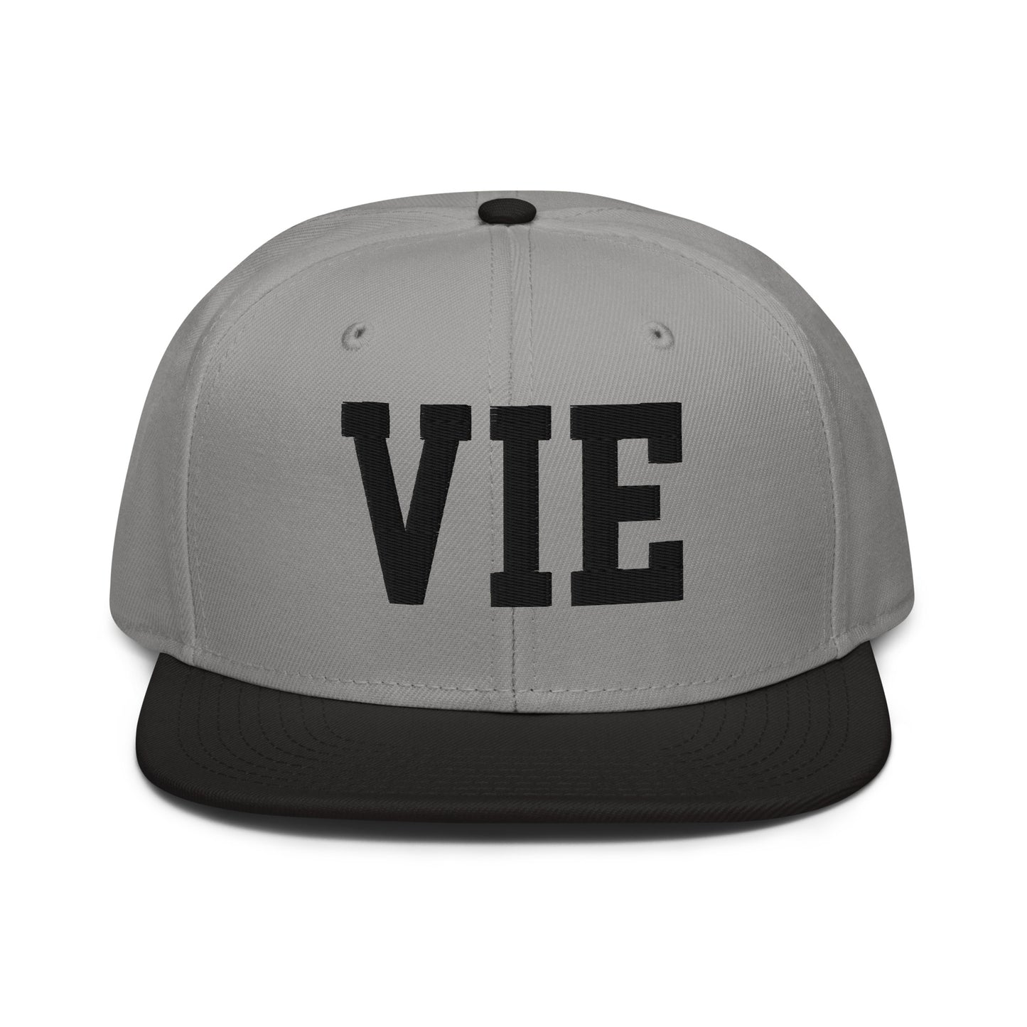 College-Style Wool-Blend Snapback Hat • Black • VIE Vienna • YHM Designs - Image 19