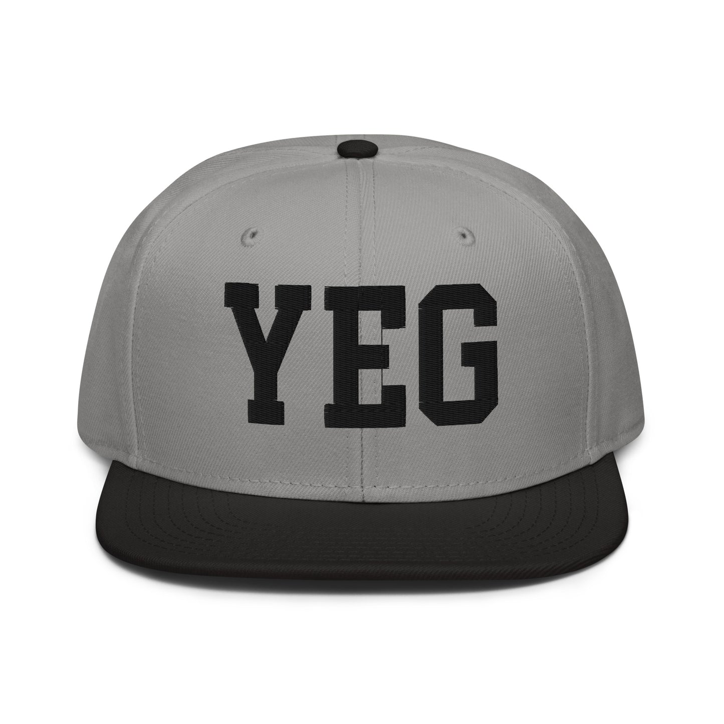 College-Style Wool-Blend Snapback Hat • Black • YEG Edmonton • YHM Designs - Image 19