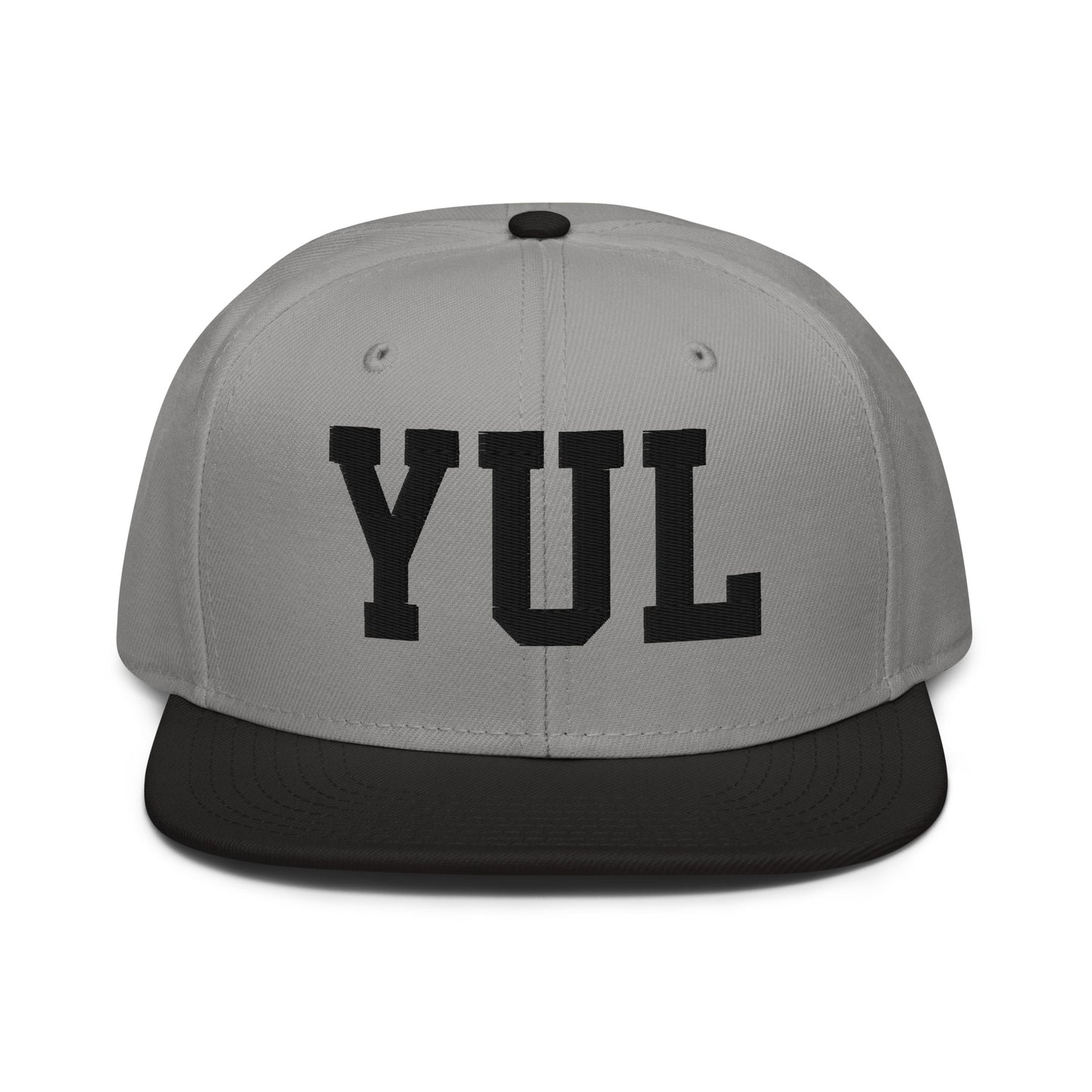 College-Style Wool-Blend Snapback Hat • Black • YUL Montreal • YHM Designs - Image 19