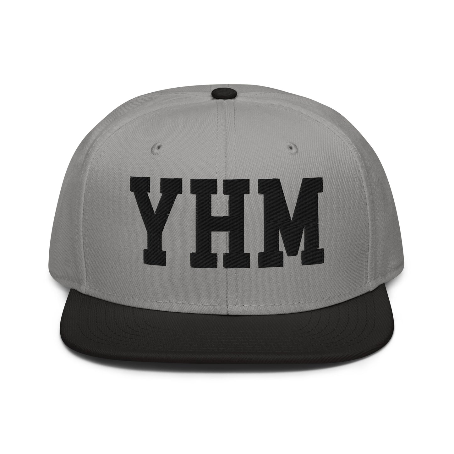 College-Style Wool-Blend Snapback Hat • Black • YHM Hamilton • YHM Designs - Image 19