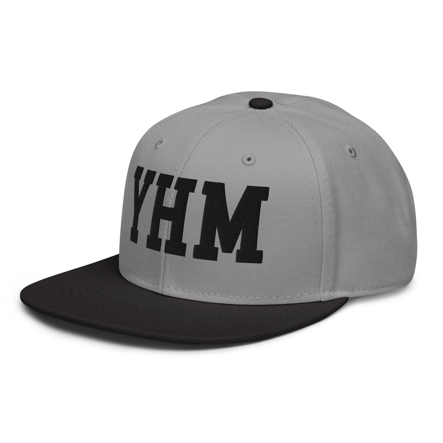College-Style Wool-Blend Snapback Hat • Black • YHM Hamilton • YHM Designs - Image 21