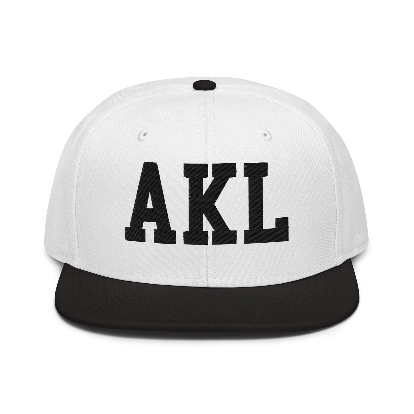 College-Style Wool-Blend Snapback Hat • Black • AKL Auckland • YHM Designs - Image 23
