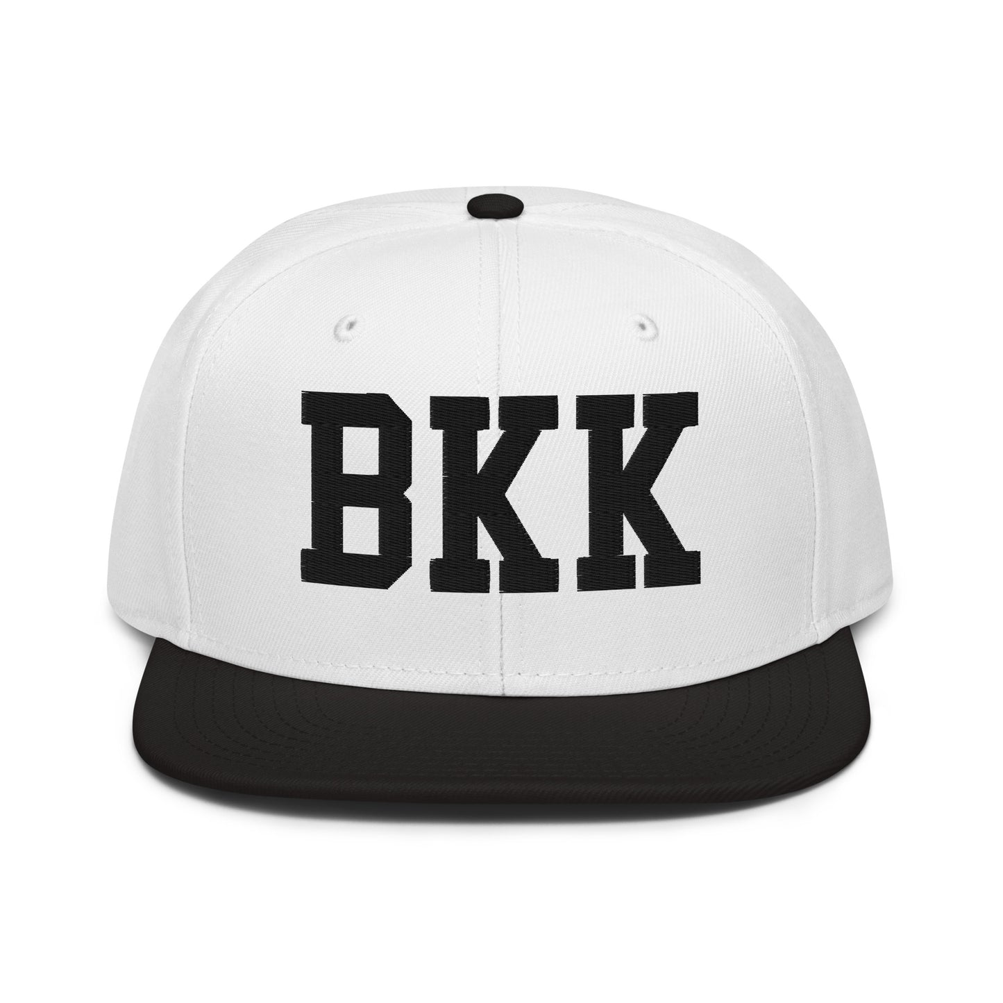 College-Style Wool-Blend Snapback Hat • Black • BKK Bangkok • YHM Designs - Image 23