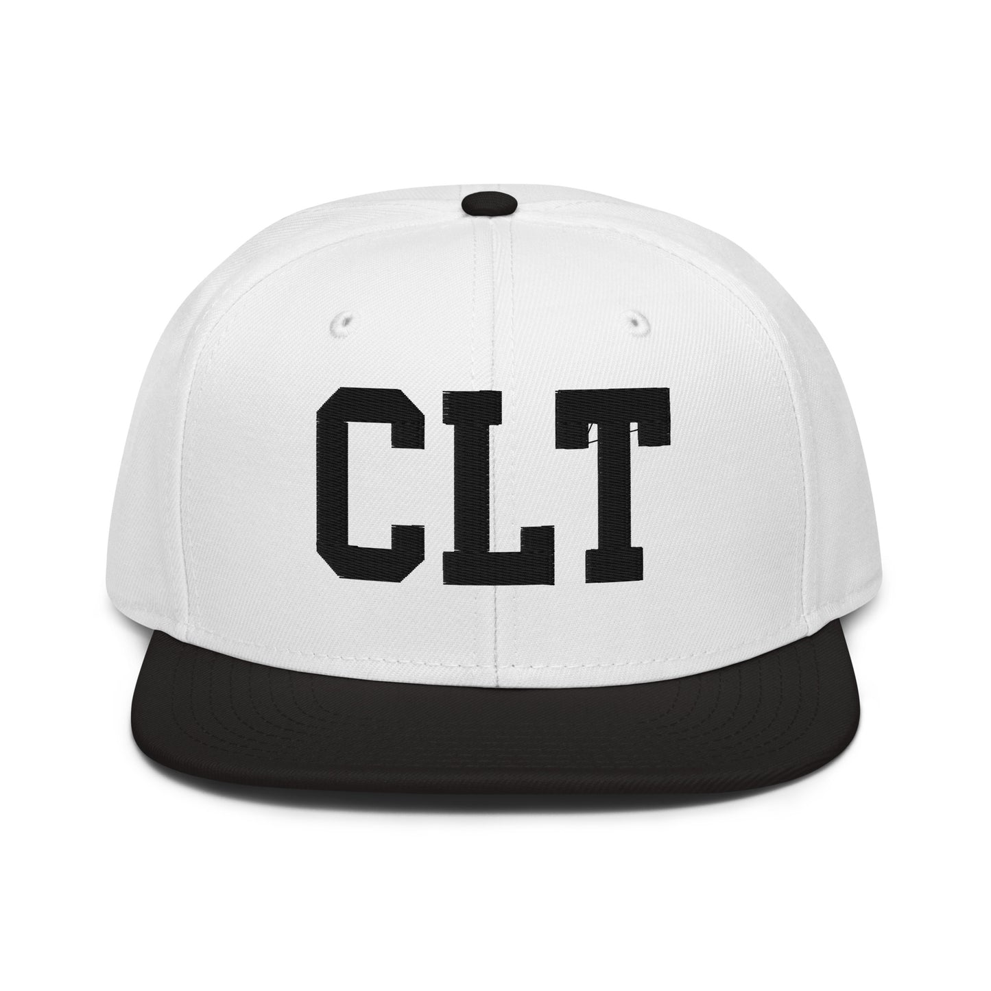 College-Style Wool-Blend Snapback Hat • Black • CLT Charlotte • YHM Designs - Image 23