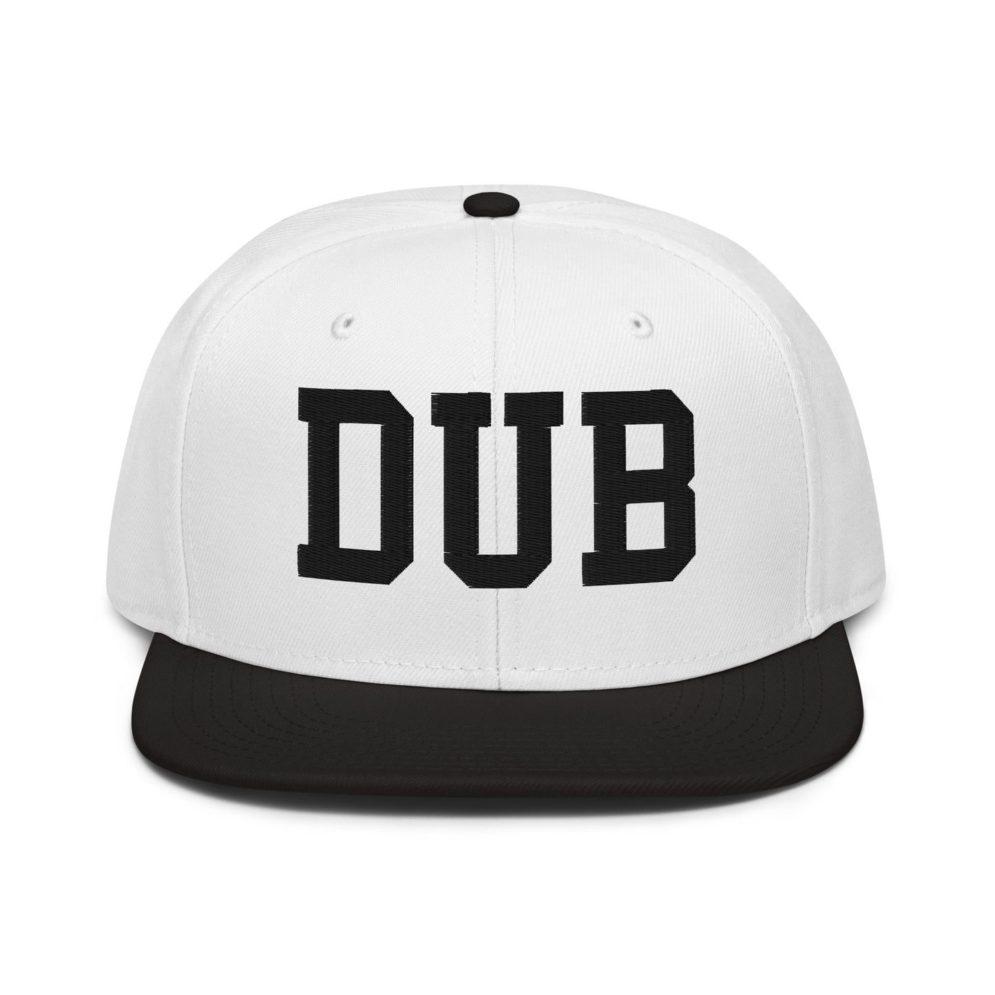 College-Style Wool-Blend Snapback Hat • Black • DUB Dublin • YHM Designs - Image 23