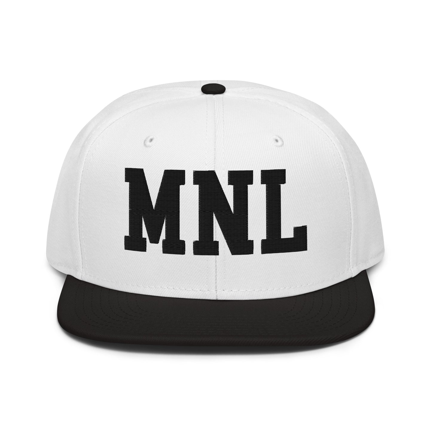 College-Style Wool-Blend Snapback Hat • Black • MNL Manila • YHM Designs - Image 23