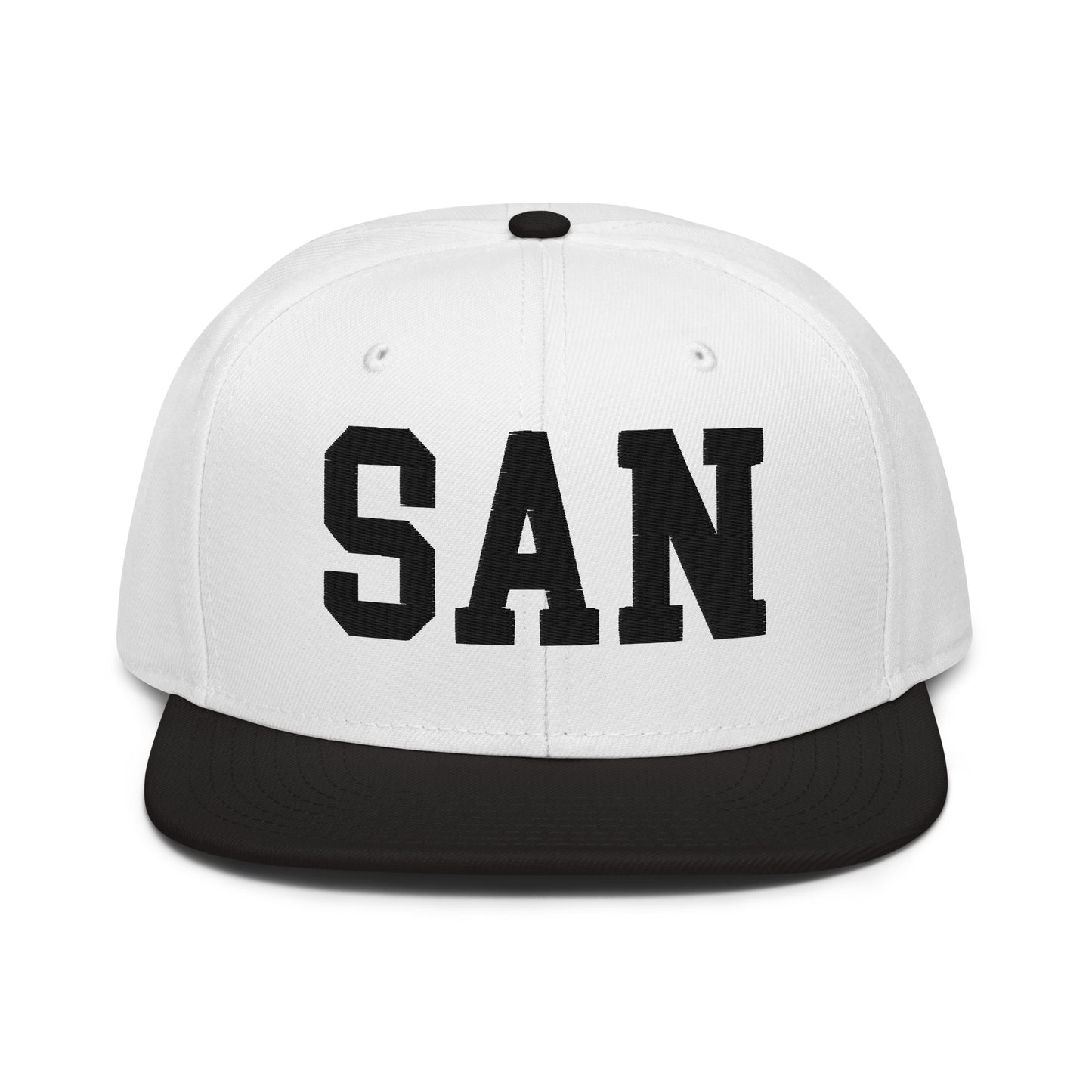 College-Style Wool-Blend Snapback Hat • Black • SAN San Diego • YHM Designs - Image 23