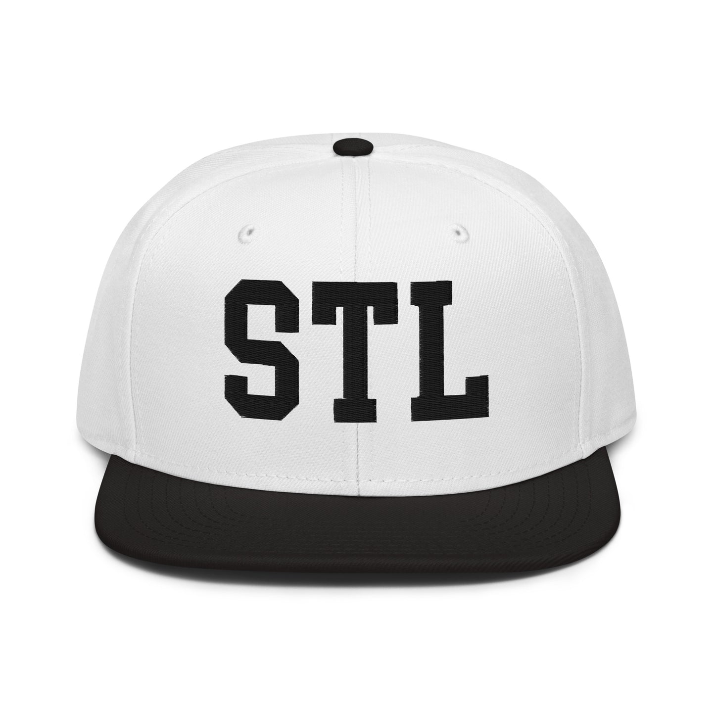 College-Style Wool-Blend Snapback Hat • Black • STL St. Louis • YHM Designs - Image 23