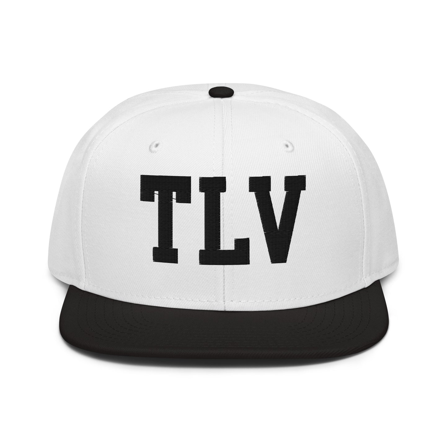 College-Style Wool-Blend Snapback Hat • Black • TLV Tel Aviv • YHM Designs - Image 23