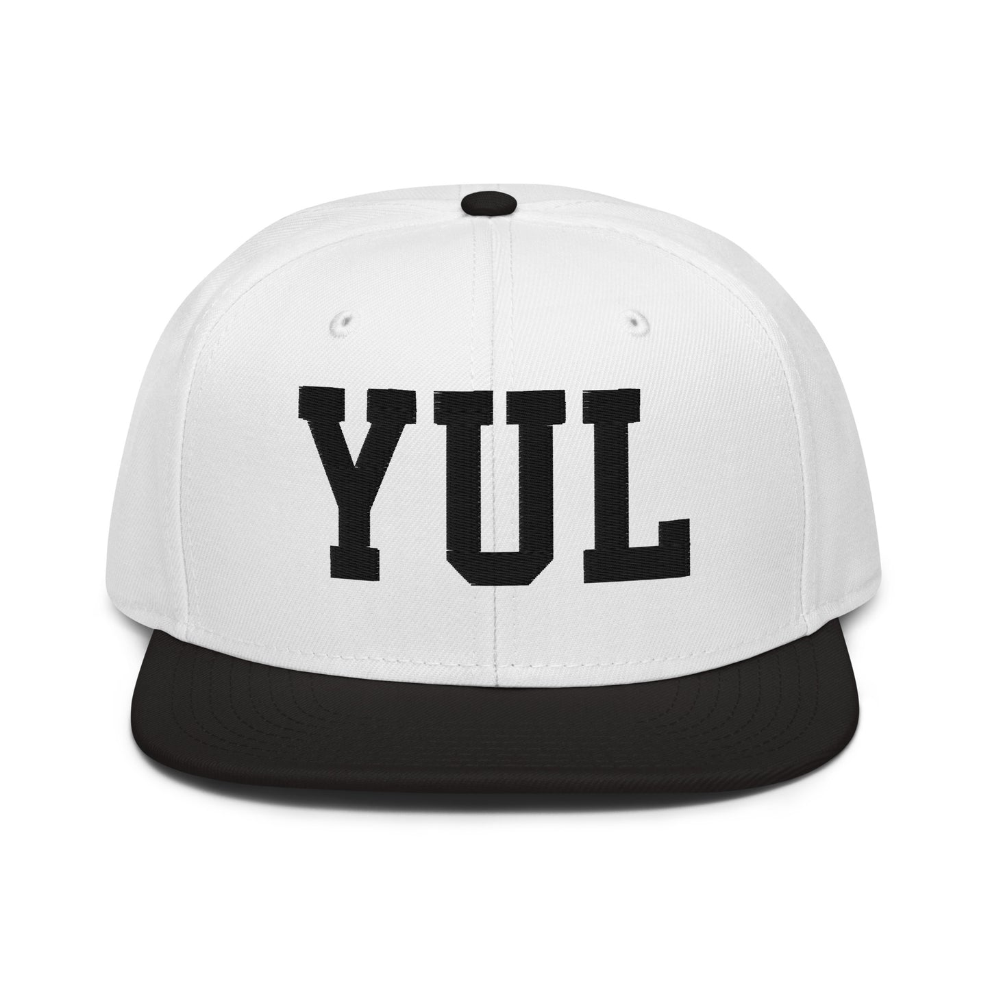 College-Style Wool-Blend Snapback Hat • Black • YUL Montreal • YHM Designs - Image 23