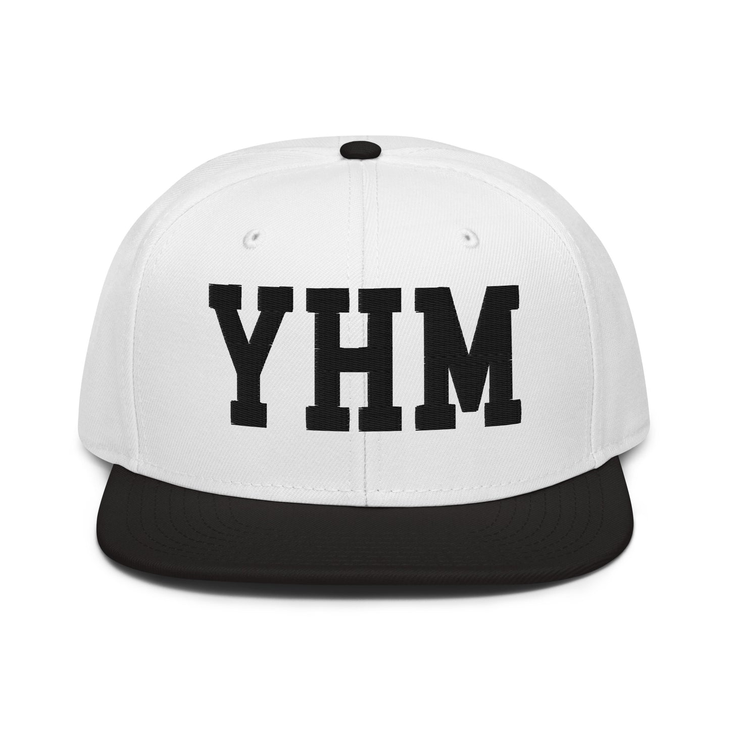 College-Style Wool-Blend Snapback Hat • Black • YHM Hamilton • YHM Designs - Image 23