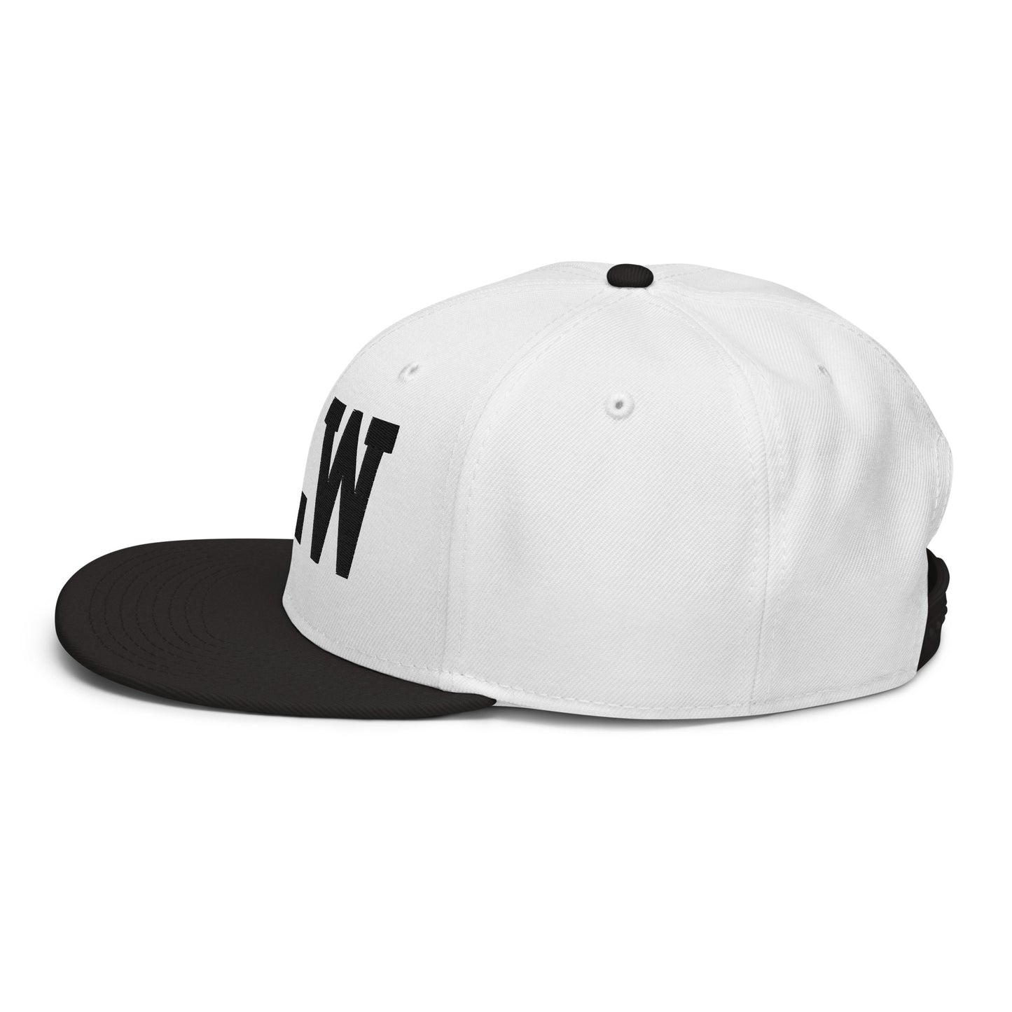 College-Style Wool-Blend Snapback Hat • Black • YLW Kelowna • YHM Designs - Image 25