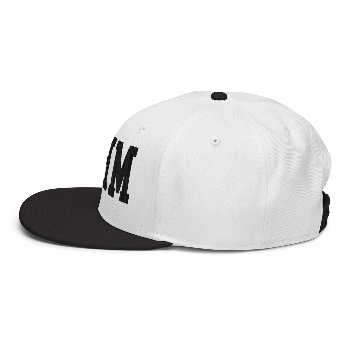 College-Style Wool-Blend Snapback Hat • Black • YHM Hamilton • YHM Designs - Image 25