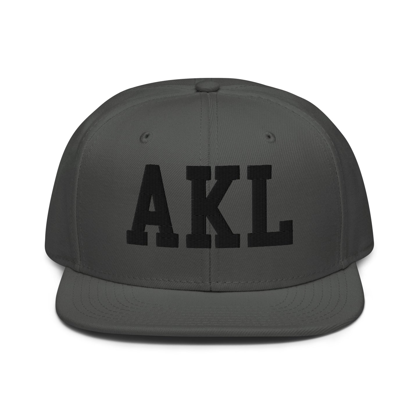 College-Style Wool-Blend Snapback Hat • Black • AKL Auckland • YHM Designs - Image 15