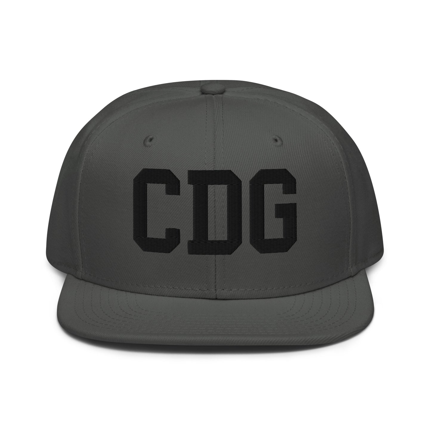 College-Style Wool-Blend Snapback Hat • Black • CDG Paris • YHM Designs - Image 15