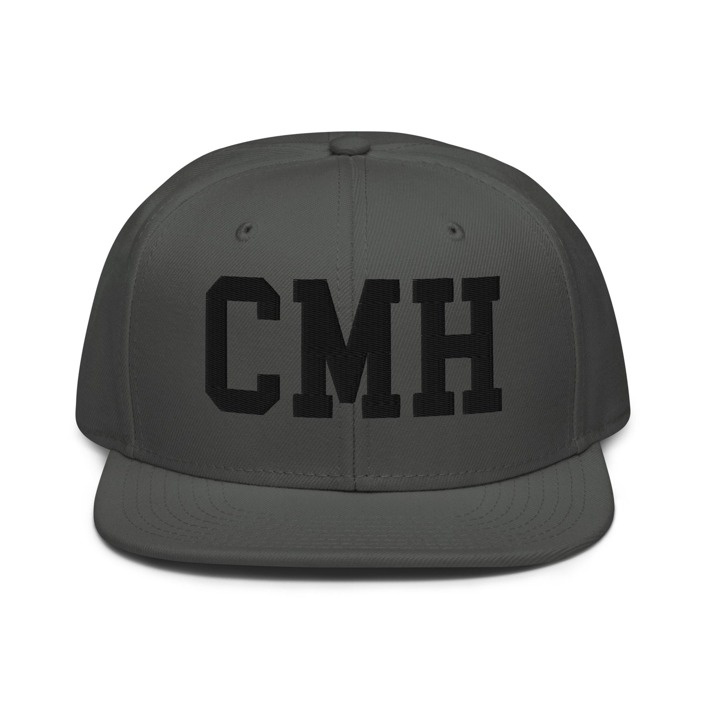 College-Style Wool-Blend Snapback Hat • Black • CMH Columbus • YHM Designs - Image 15