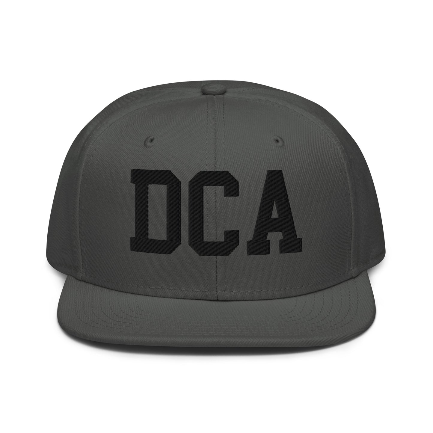 College-Style Wool-Blend Snapback Hat • Black • DCA Washington • YHM Designs - Image 15