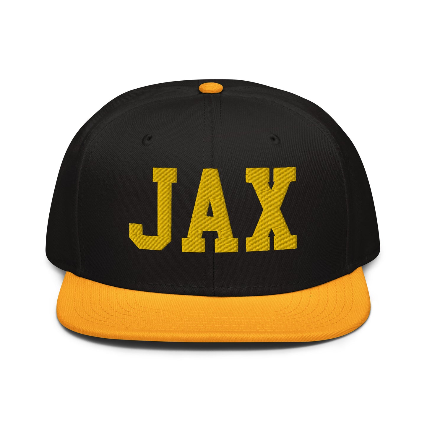 College-Style Wool-Blend Snapback Hat • Gold • JAX Jacksonville • YHM Designs - Image 07