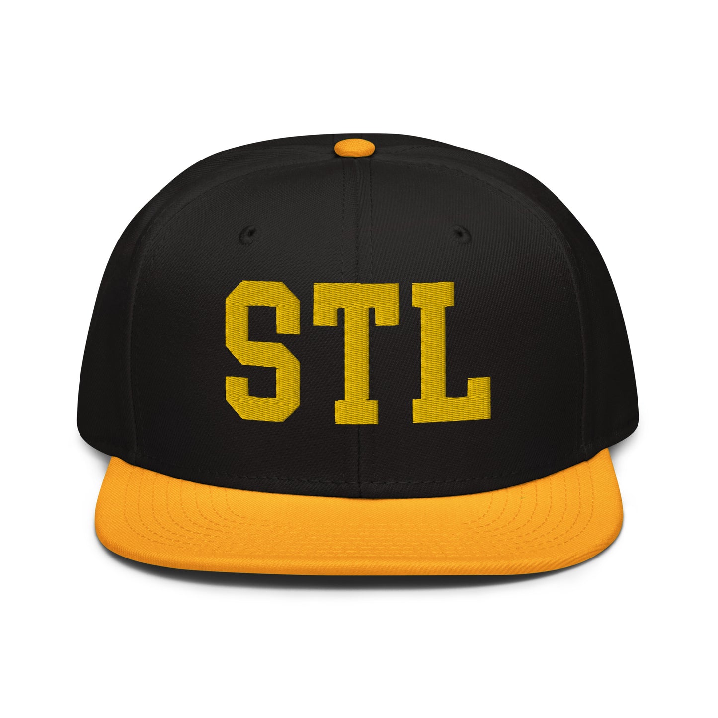 College-Style Wool-Blend Snapback Hat • Gold • STL St. Louis • YHM Designs - Image 07