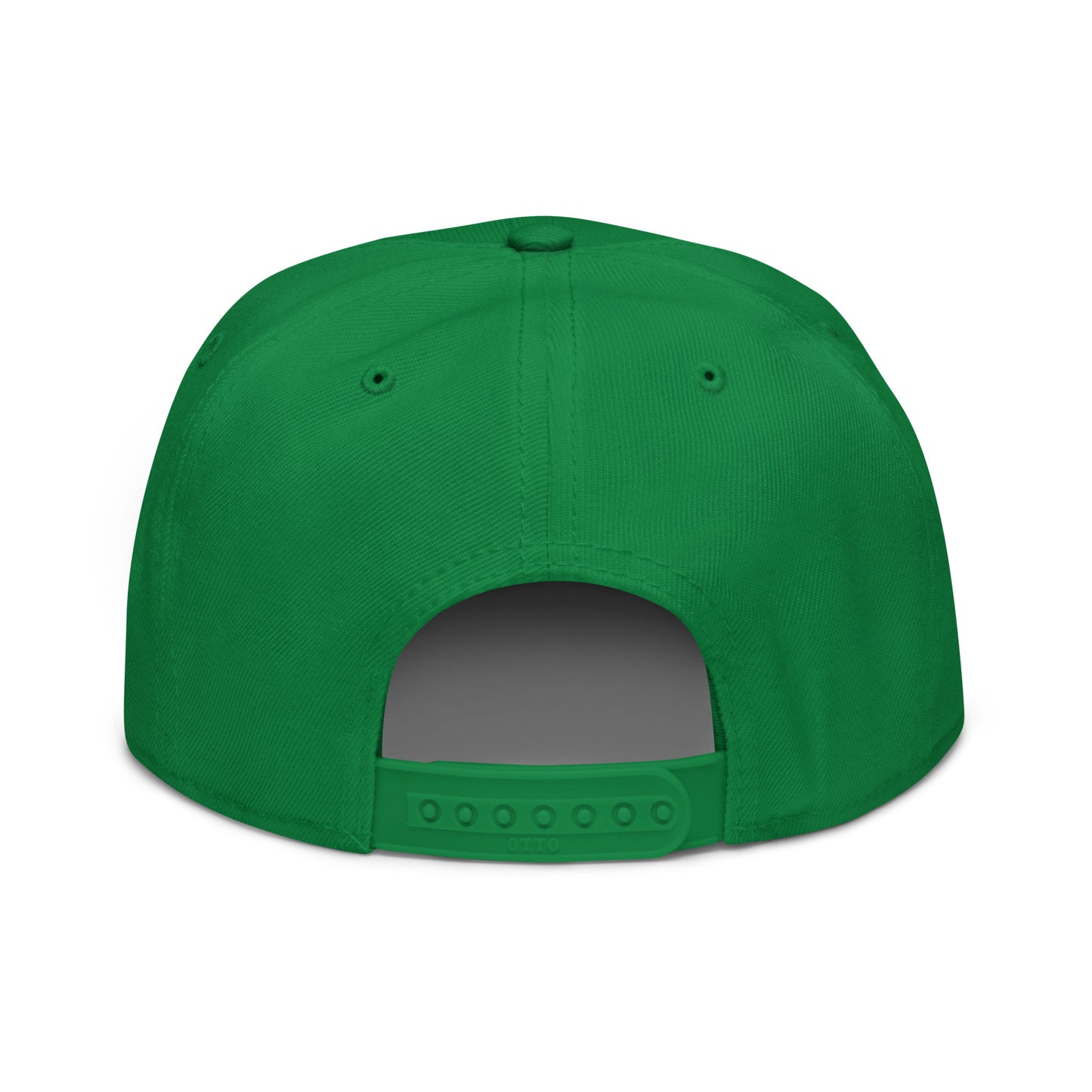 College-Style Wool-Blend Snapback Hat • Kelly Green • YKA Kamloops • YHM Designs - Image 08