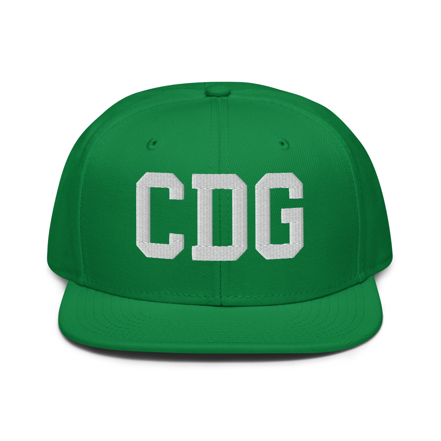 College-Style Wool-Blend Snapback Hat • White • CDG Paris • YHM Designs - Image 18