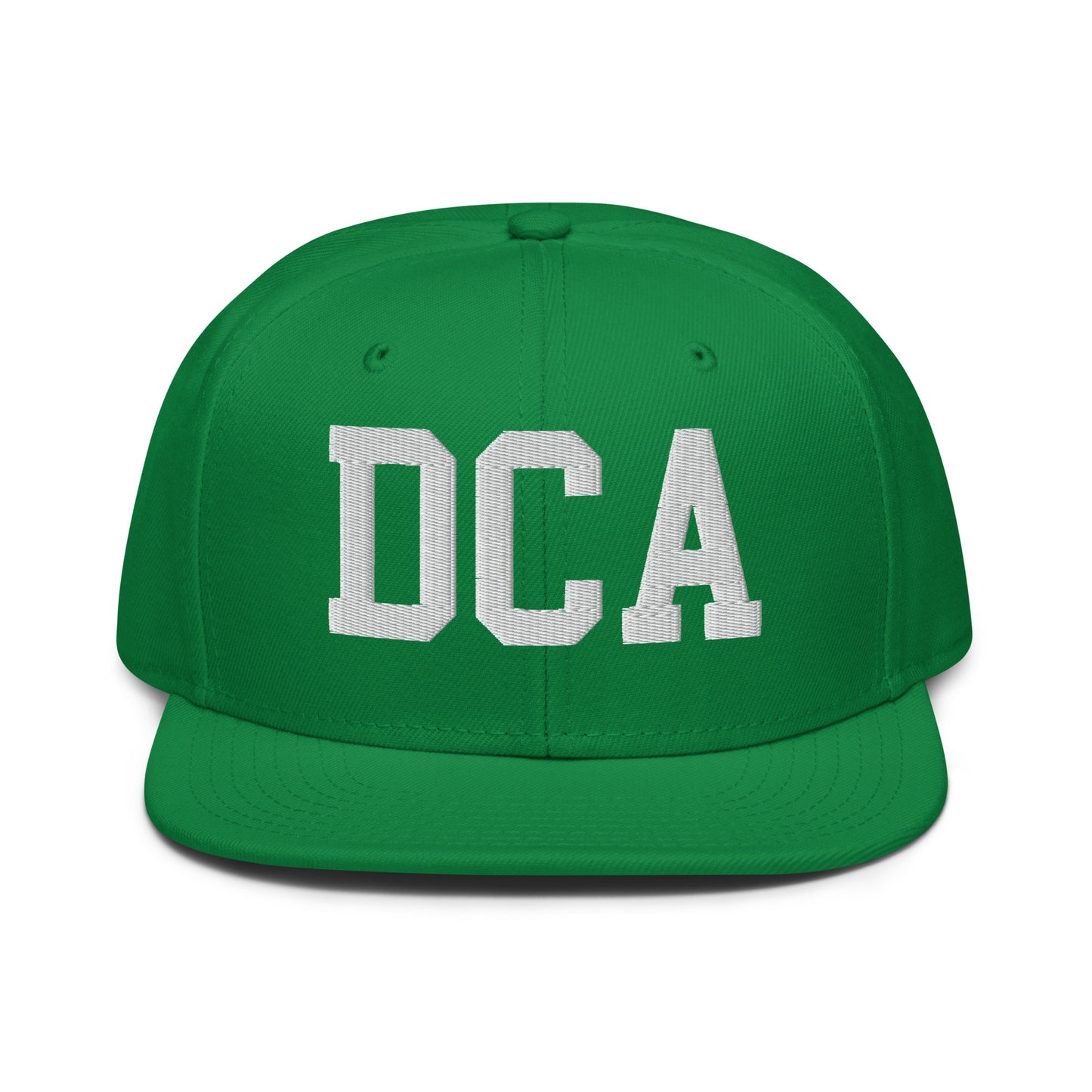 College-Style Wool-Blend Snapback Hat • White • DCA Washington • YHM Designs - Image 18