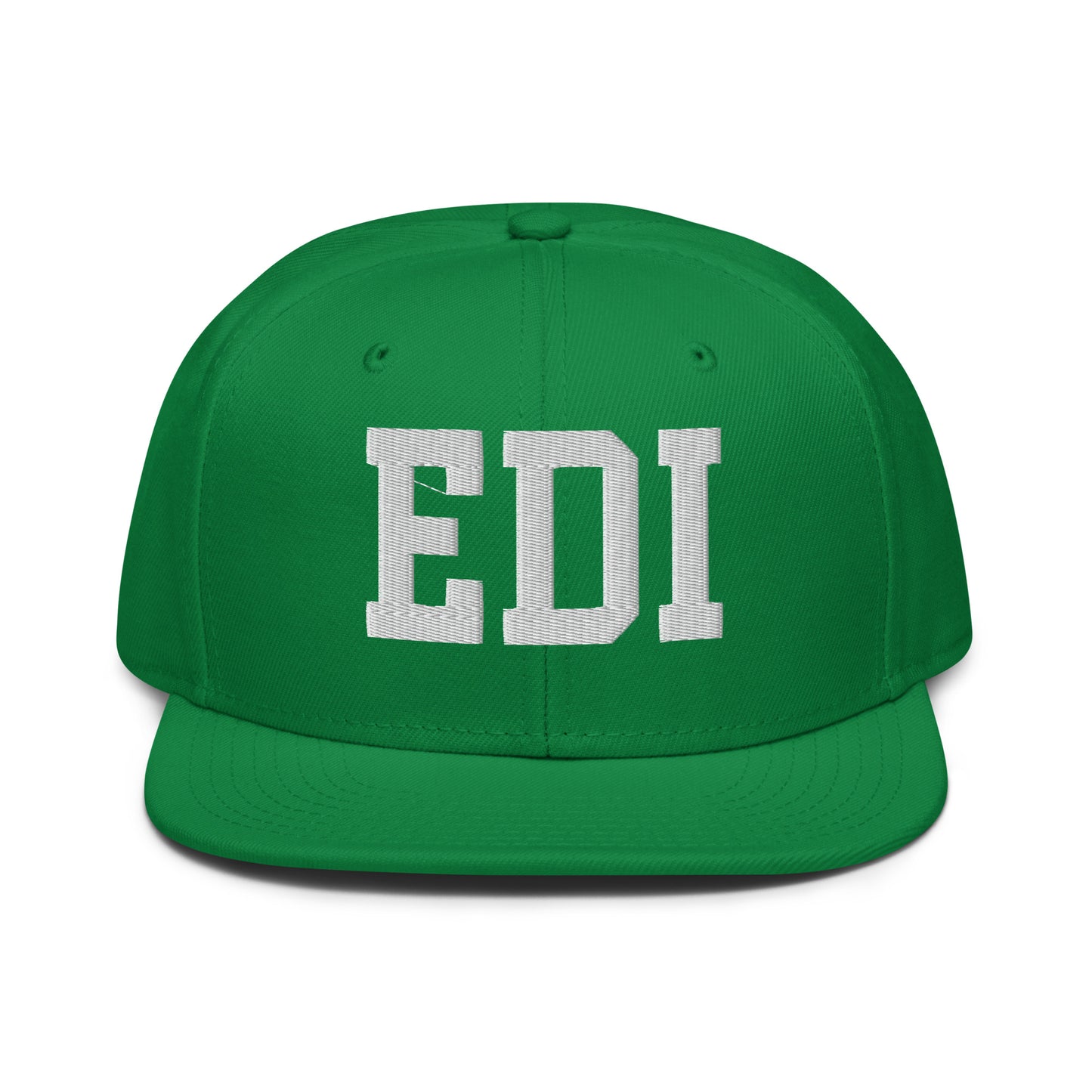 College-Style Wool-Blend Snapback Hat • White • EDI Edinburgh • YHM Designs - Image 18